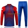 FC Barcelona Sweatshirts Anzüge Suit Quarter-zip 2021-22 Blau Rote Für Herren